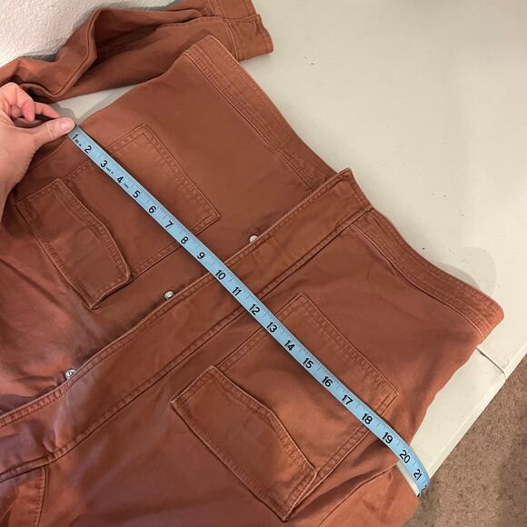 Abercrombie & Fitch Pink Cotton Utility Cargo Cropped Zip Up Jacket Size XL - Picture 8 of 11